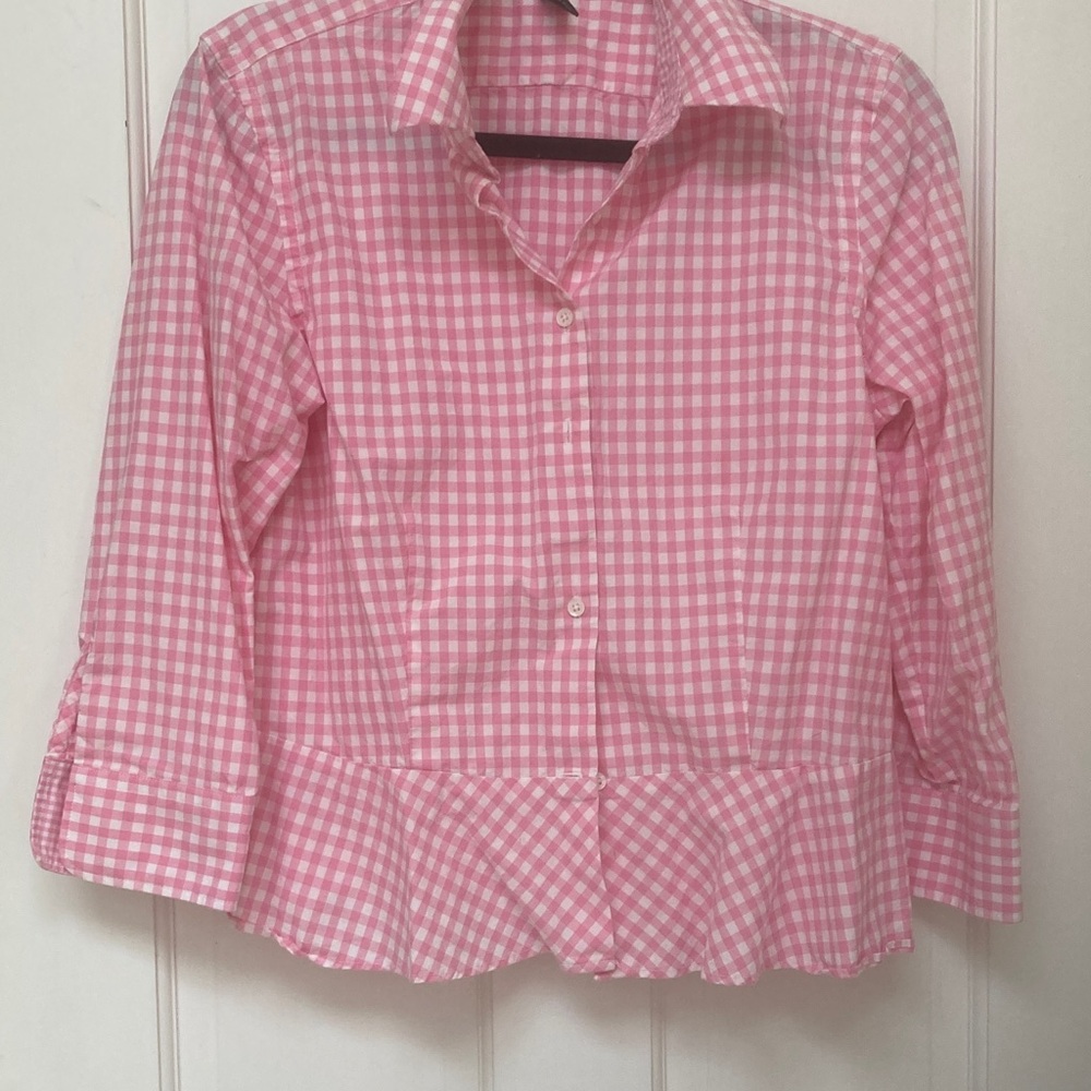 Ralph Lauren cotton gingham blouse